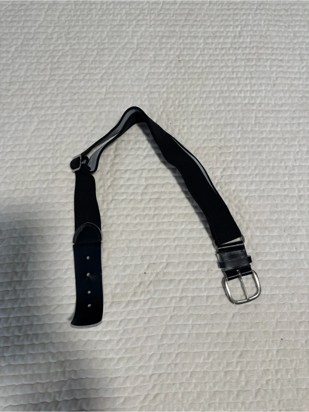 Child’s black adjustable baseball belt